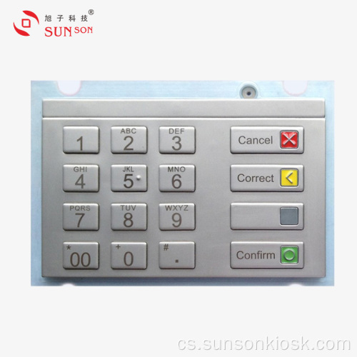 Antivandalská šifrovací PIN podložka pro platební kiosek